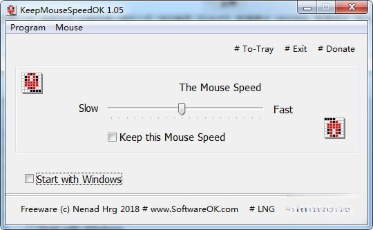 KeepMouseSpeedOK(固定鼠标指针速度工具)