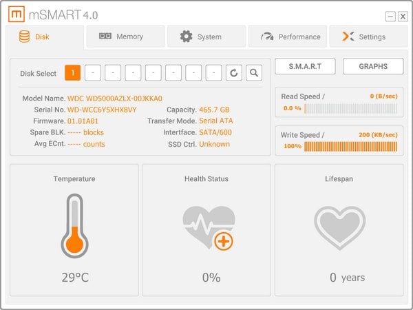 mSMART(硬盘监控软件)