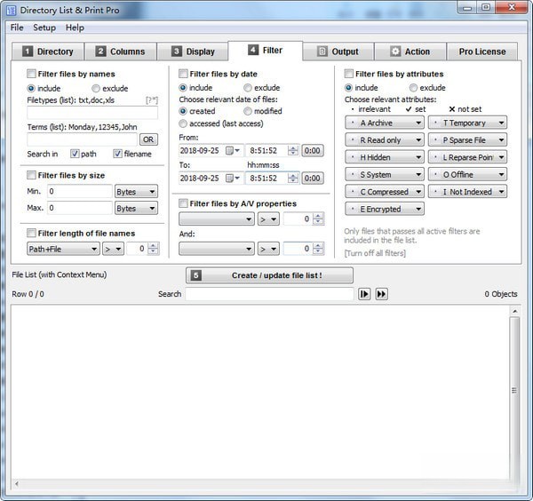 Directory List&Print Pro(目录列表打印工具)