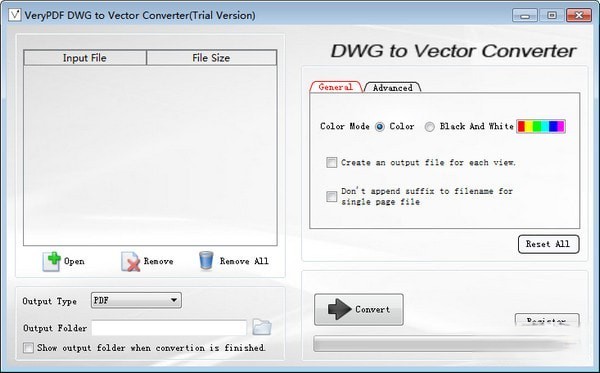 VeryPDF DWG to Vector Converter(Cad图纸转换器)