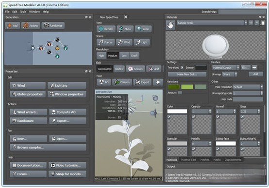 SpeedTree Modeler(三维树木建模软件)