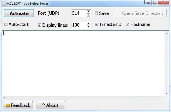Vov Syslog Server(系统日志读取存储软件)