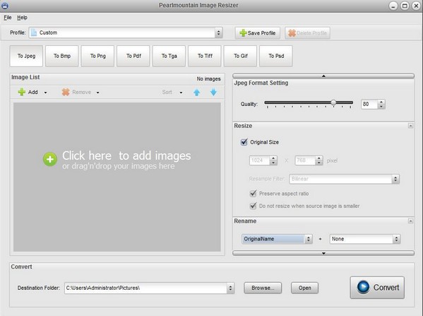 PearlMountain Image Resizer(图片大小调整软件)