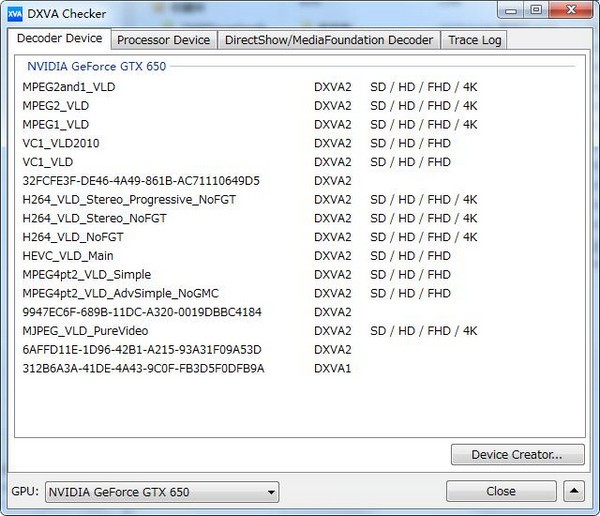 DXVA Checker(显卡加速检测工具)