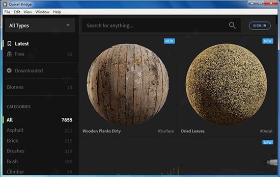 Quixel Bridge(材质编辑器)