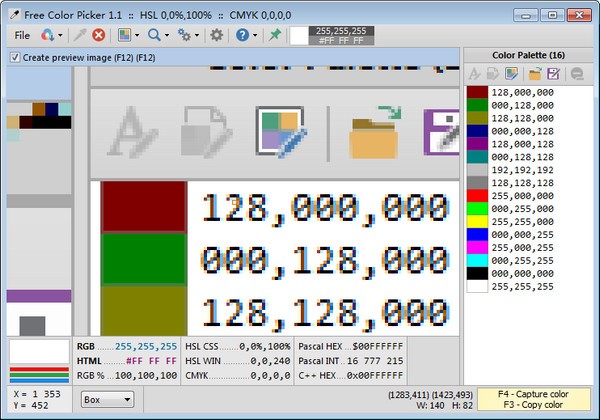 Free Color Picker(屏幕取色软件)