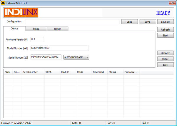 Indilinx MP Tool(Indilinx硬盘开卡工具)