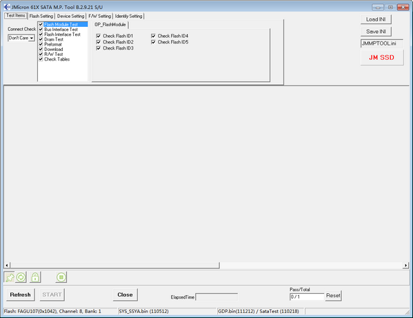 JMF616开卡工具(JMicron 61X SATA MP Tool)