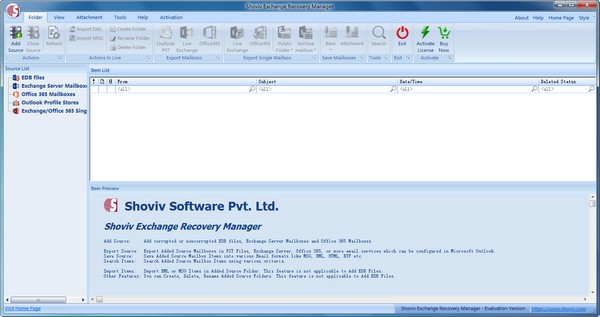 Shoviv Exchange Recovery Manager(数据恢复软件)