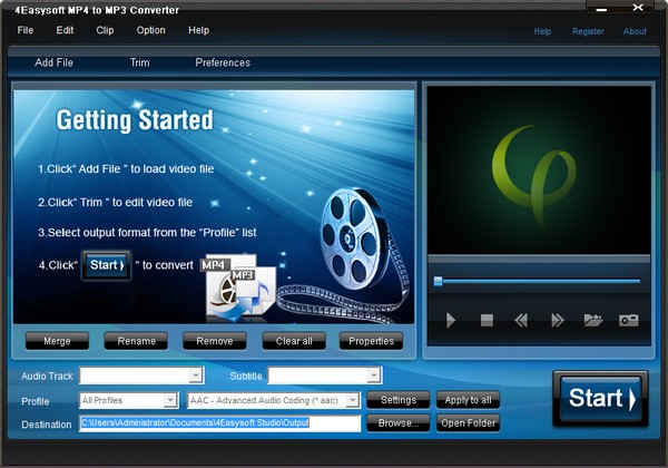 4Easysoft MP4 to MP3 Converter(音频转换软件)