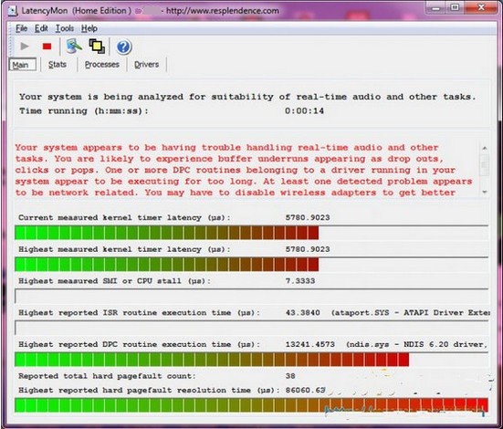 LatencyMon音频适用性检查器