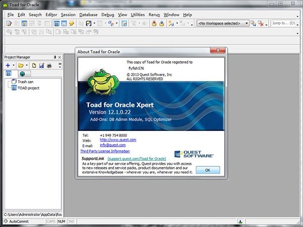toad for oracle 12.1