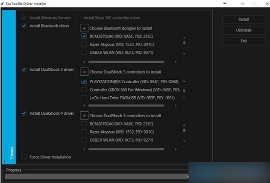 ps4手柄驱动ScpToolkit
