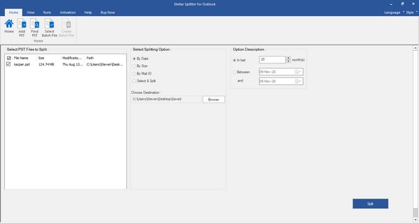Stellar Splitter for Outlook(数据分割工具)