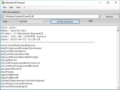 Alternate DLL Analyzer(DLL分析器)