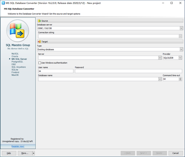 MS SQL Database Converter(数据库转换工具)