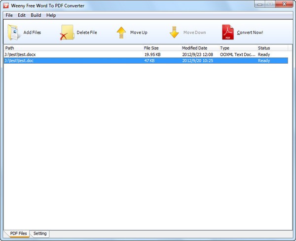 Weeny Free Word to PDF Converter(PDF转换器)