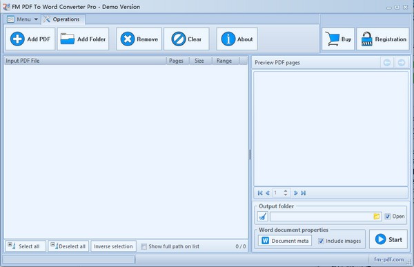 FM PDF To Word Converter(PDF转Word工具)