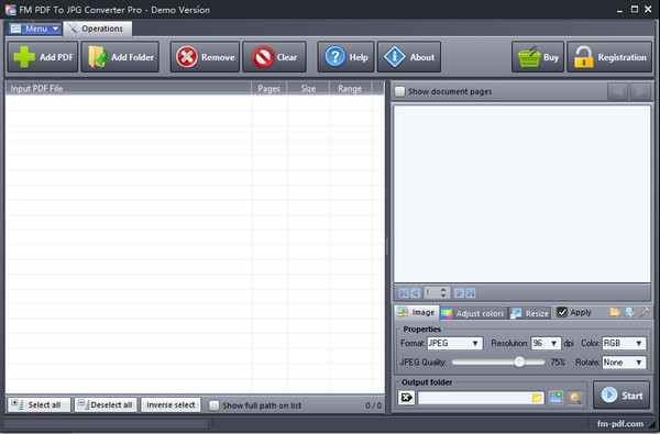 FM PDF To JPG Converter Pro(PDF转JPG工具)