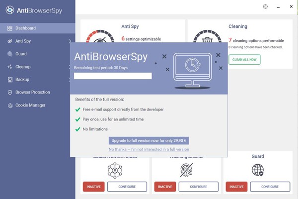 Abelssoft AntiBrowserSpy(浏览器隐私保护工具)