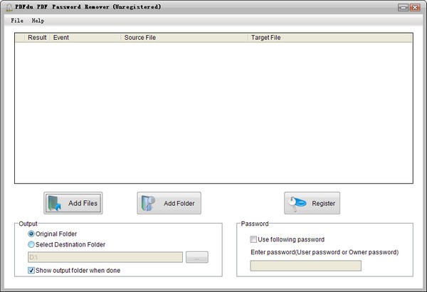 PDFdu PDF Password Remover(PDF密码解除工具)