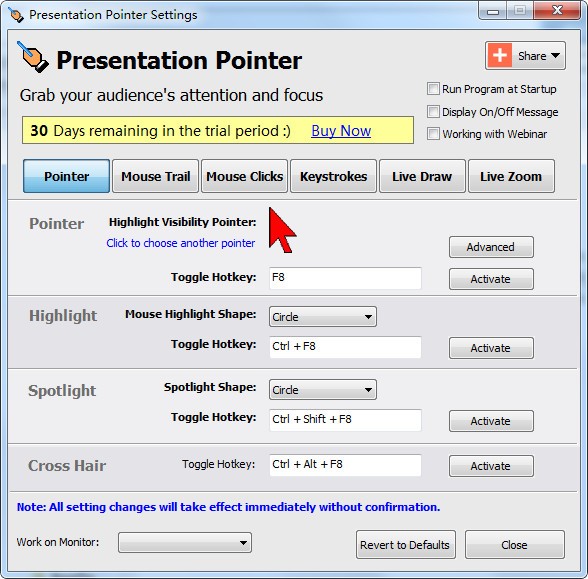 Presentation Pointer(演示文稿指针)