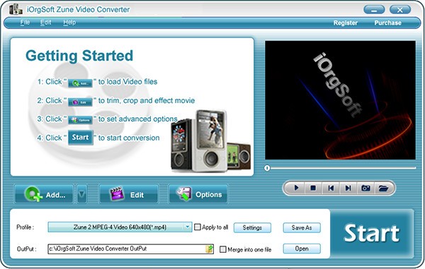 iOrgSoft Zune Video Converter(视频转换工具)