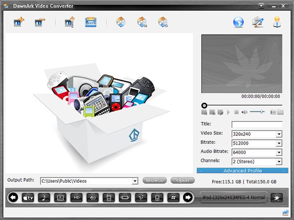DawnArk Video Converter(视频转换工具)