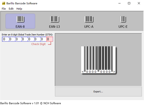 Barillo Barcode Software(条码生成软件)