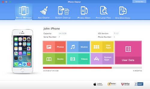 Fireebok iPhone Cleaner(垃圾清理软件)