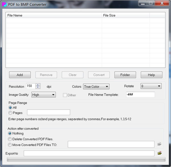 Digitzone PDF to BMP Converter(PDF转BMP工具)