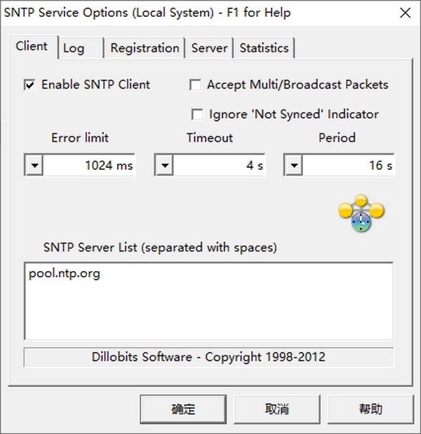 SNTP Service(时间校准工具)