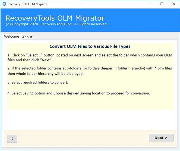 RecoveryTools OLM Migrator(OLM文件转换工具)