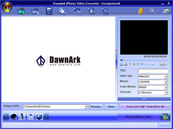 DawnArk iPhone Video Converter(视频格式转换工具)