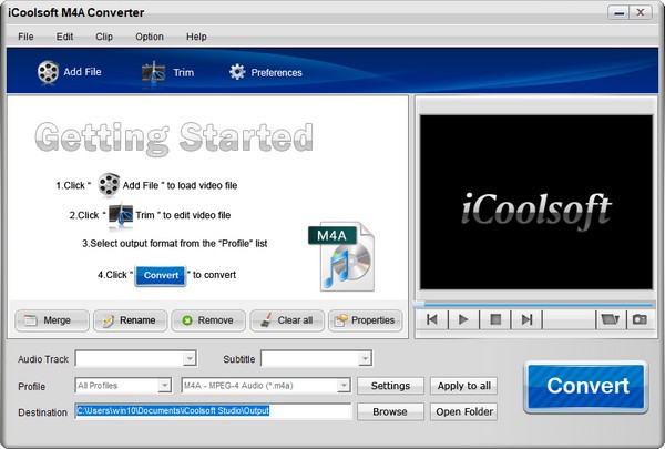 iCoolsoft M4A Converter(m4a格式转换器)