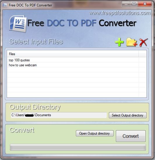 Free DOC To PDF Converter(文件格式转换工具)