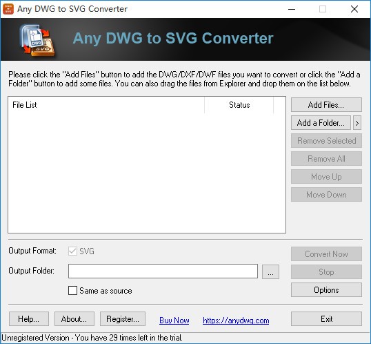Any DWG to SVG Converter(DWG转SVG工具)