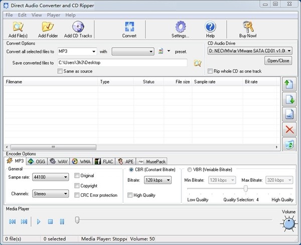 Direct Audio Converter and CD Ripper(音频转换工具)