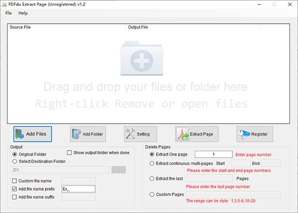 PDFdu Extract Page(PDF处理工具)