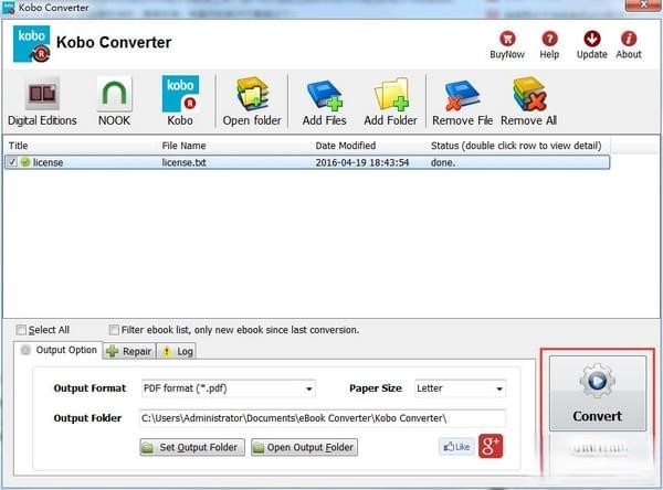 Kobo Converter(电子书格式转换工具)