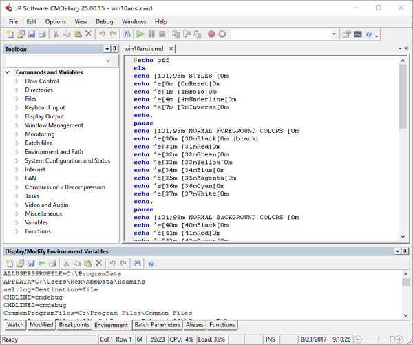 JP Software CMDebug(编程处理调试器)
