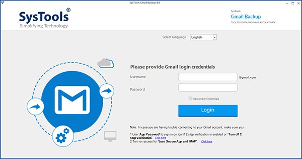 SysTools Gmail Backup(Gmail电子邮件备份工具)