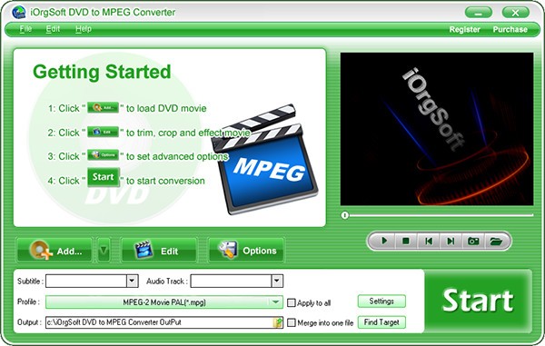 iOrgSoft DVD to MPEG Converter(视频转换软件)