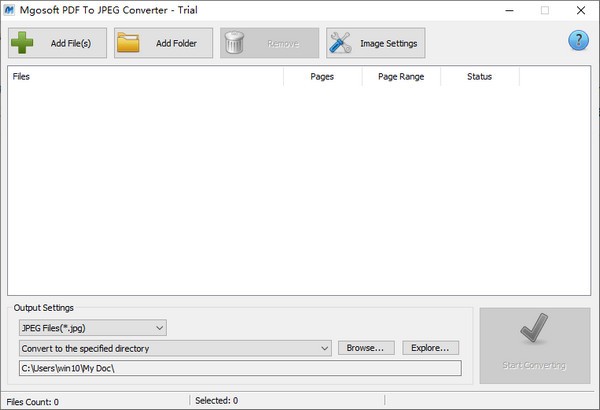 Mgosoft PDF To JPEG Converter(PDF转图片工具)
