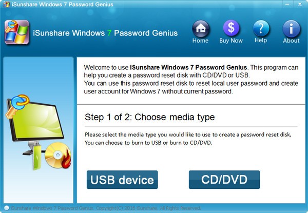 iSunshare Windows 7 Password Genius(Windows7密码恢复工具)