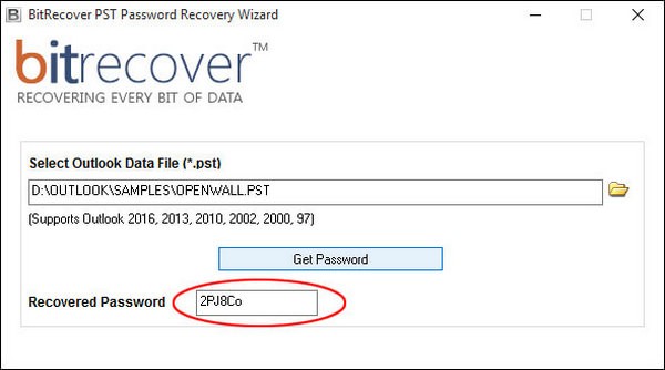 BitRecover PST Password Recovery Wizard(pst文档密码恢复软件)